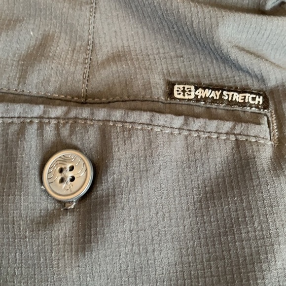 Men’s OP 4Way Stretch Charcoal Gray Casual Shorts - Picture 4 of 6